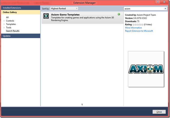 workspace manager visual studio extension